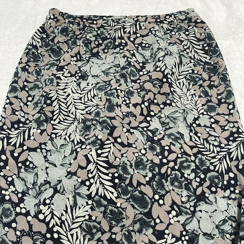 Foliage pencil skirt